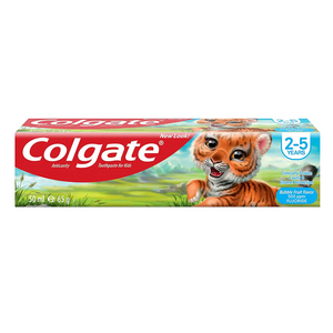 Colgate Bubble Fruit Flavor Anticavity Toothpaste For 2-5 Years 50ml