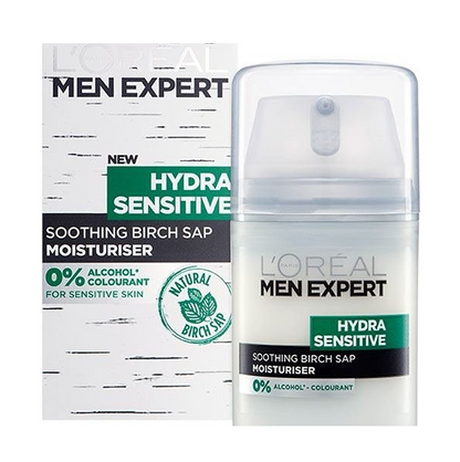 L'Oreal Paris Men Expert Hydra Sensitive Soothing Birch Sap Moisturiser 50ml