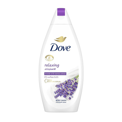 Dove Relaxing Lavender Oil & Rosemary Body Wash 500ml,8710908881541,