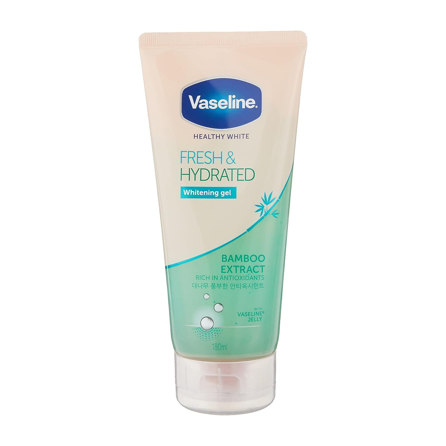 Vaseline Healthy White Fresh & Hydrated Bamboo Extract Whitening Gel 180ml,8888086782469