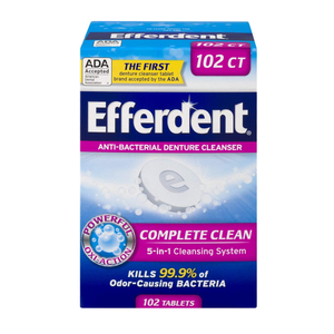 Efferdent Original Anti-Bacterial Denture Cleanser Tablets,814832015879