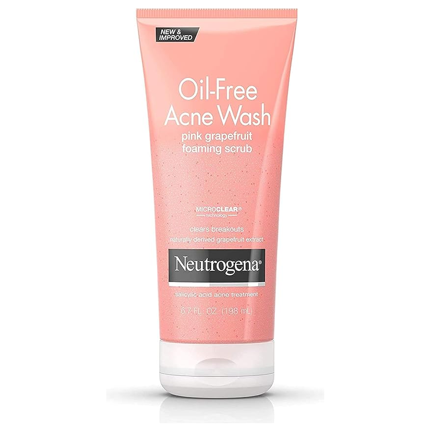 Neutrogena Oil-Free Acne Wash Pink Grapefruit Foaming Scrub 198ml,070501053751