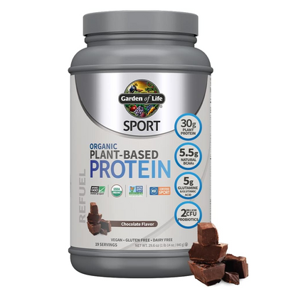 Garden Of Life Sport Organic Plant-Based Chocolate Flavor Protein Powder 840g