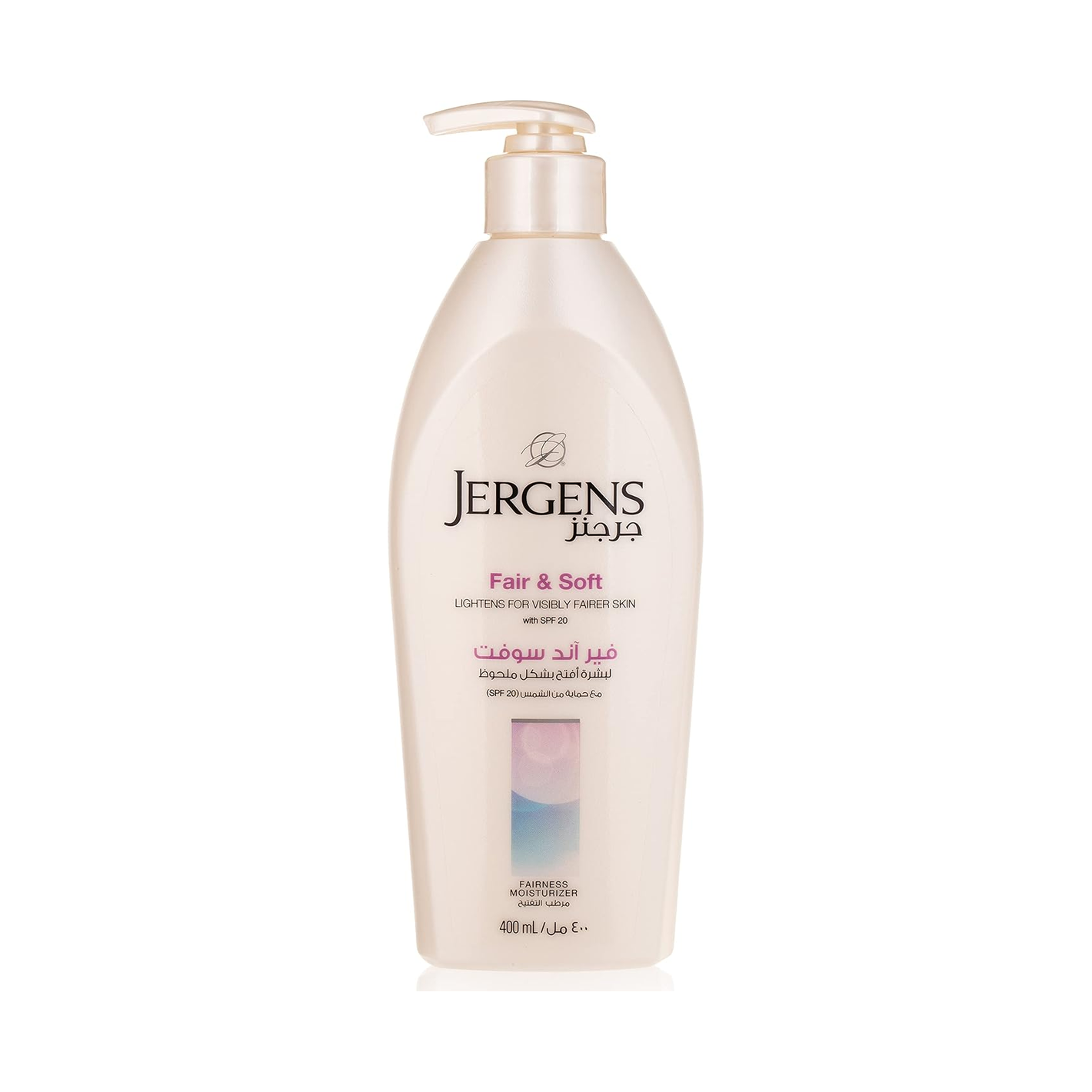 Jergens Fair & Soft SPF 20 Fairness Moisturizer 400ml,019100121867,