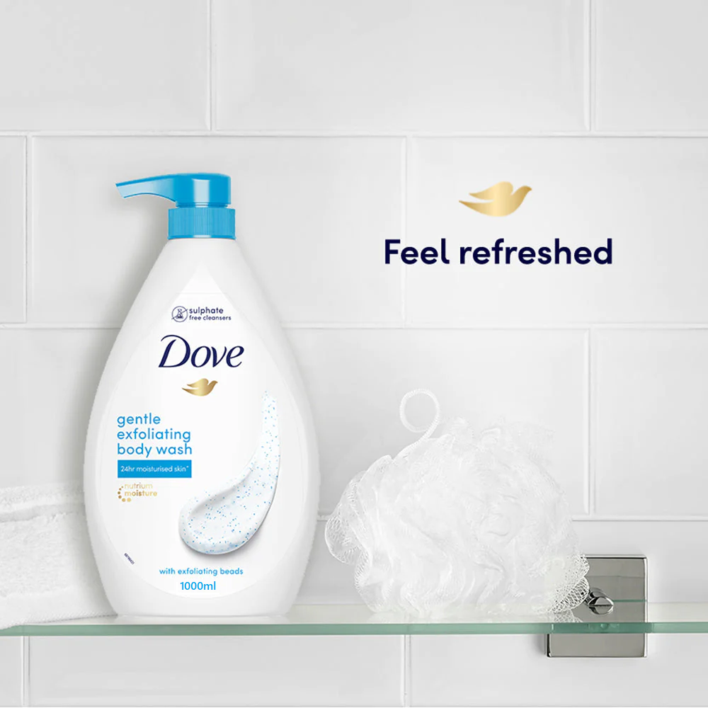 Dove Gentle Exfoliating Beads Body Wash 1000ml,8886467020322,