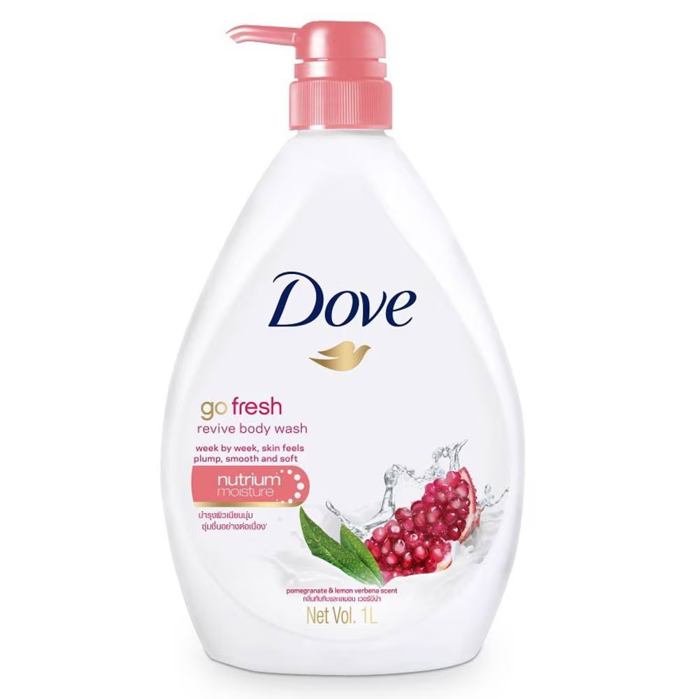 Dove Go Fresh Revive Pomegranate & Lemon Verbena Body Wash 1000ml,8999999031053,