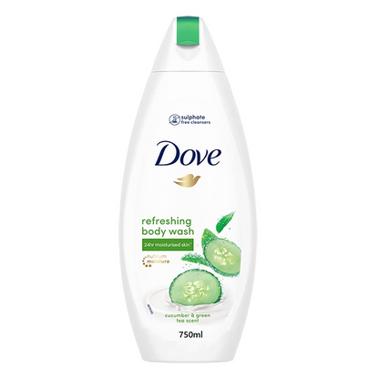 Dove Cucumber & Green Tea Refreshing Body Wash 750ml,8712561611442