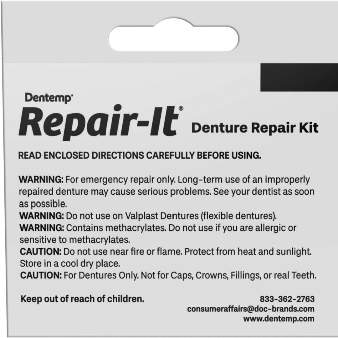 Dentemp Repair-It Denture Repair Kit 3 Repairs,372494101915