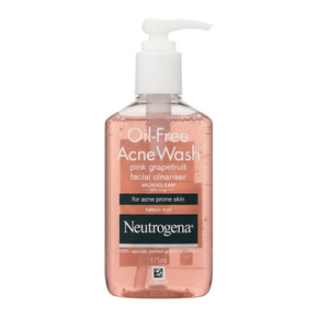 Neutrogena Oil-Free Acne Wash Pink Grapefruit Salicylic Acid Facial Cleanser 175ml