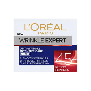 L'Oreal Paris Wrinkle Expert 45+ Retino Peptides Anti-Wrinkle Intensive Care Night Cream 50ml,3600523350155,