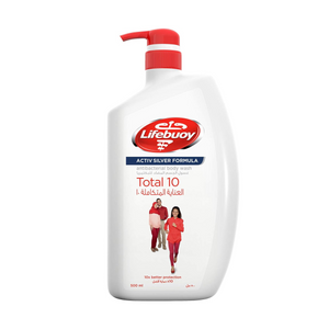 Lifebuoy Activ Silver Formula Total 10 Antibacterial Body Wash 500ml