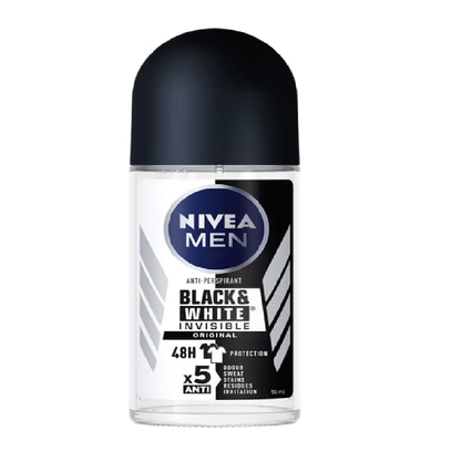 Nivea Men Black & White Invisible Original Antiperspirant Roll-On 50ml