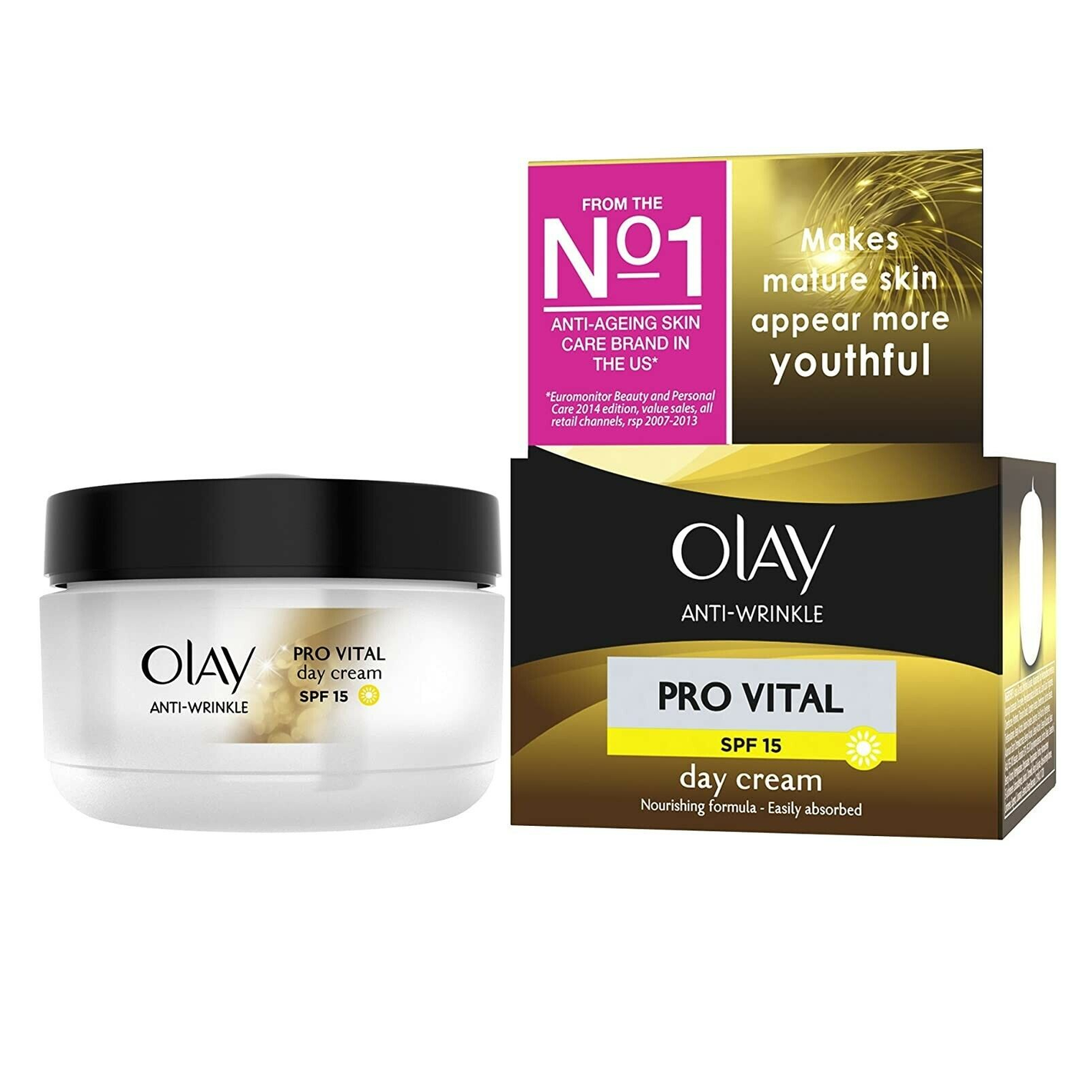 Olay Anti-Wrinkle Pro-Vital SPF 15 Day Cream 50ml,5000174011807,