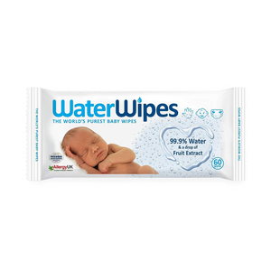 WaterWipes 99.9% Water & Fruit Extract Baby Wipes 60 Count