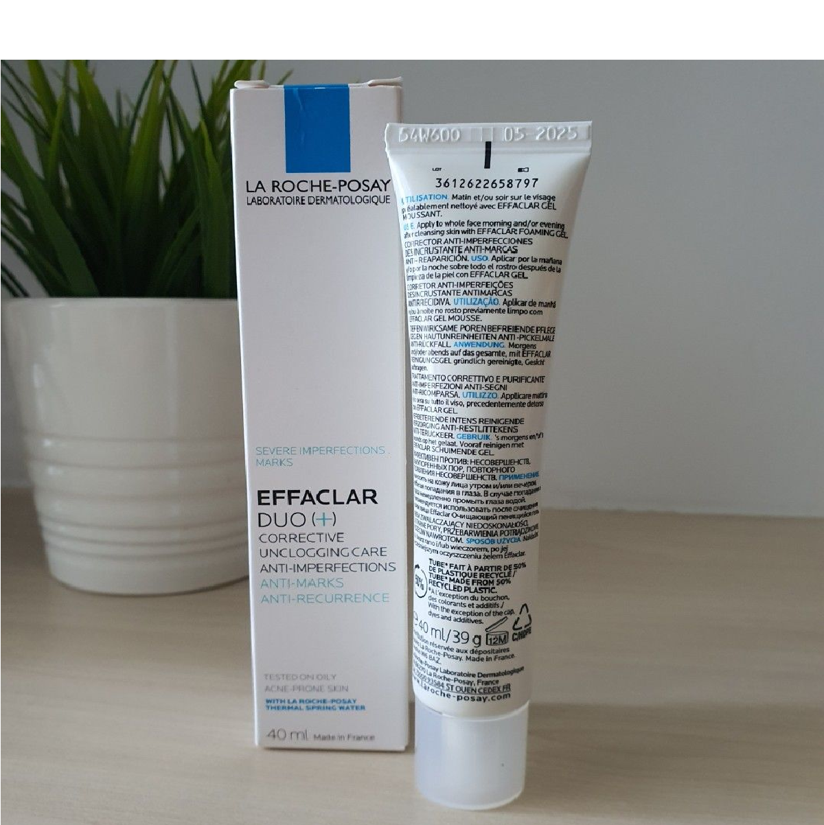 La Roche-Posay Effaclar Duo+ Corrective Unclogging Care Anti-Imperfections Cream 40ml back