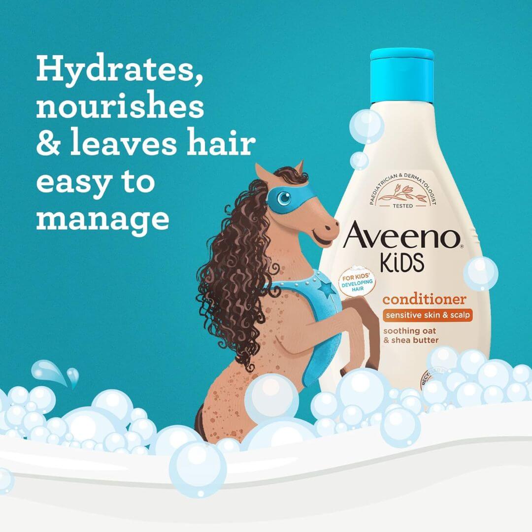 Aveeno Kids Sensitive Skin & Scalp Soothing Oat & Shea Butter Conditioner 250ml,3574661684918