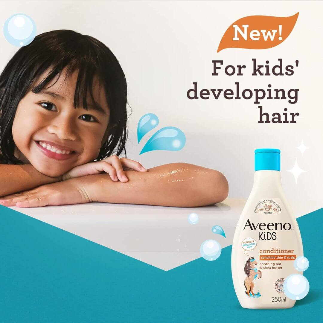 Aveeno Kids Sensitive Skin & Scalp Soothing Oat & Shea Butter Conditioner 250ml,3574661684918