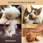 Upgrade Pet Hair Remover Gloves 1 Pair Blue Gentle Shedding Brush Gloves for Dogs Cats Horses Long and Short Hair