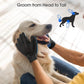 Upgrade Pet Hair Remover Gloves 1 Pair Blue Gentle Shedding Brush Gloves for Dogs Cats Horses Long and Short Hair