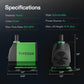 Vivosun Submersible Water Pump 800GPH 24W 10ft Lift 6.5ft Cord 3 Nozzles for Pond Tank Hydroponics Green