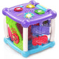 VTech Busy Learners Activity Cube, Purple, Educational Baby Toy with Lights, Music & Learning Modes