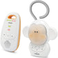 VTech DM1411 Audio Baby Monitor And Portable Soother Dual-Unit Rechargeable Battery, Long Range, Soft-Glow Night Light, Soothing Sounds And Lullabies, Digital Wireless Transmission, Sound Indicator,