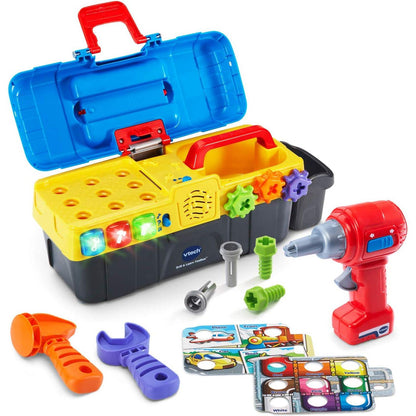 VTech Drill and Learn Toolbox Toy for Toddlers Interactive STEM Tools Set
