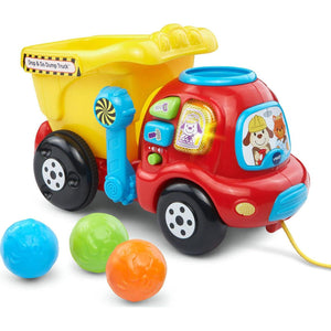 VTech Drop and Go Dump Truck Yellow Interactive Learning Toy for Toddlers