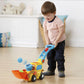 VTech Pop a Balls Push and Pop Bulldozer Yellow Toddler Toy with Rolling Balls for Ages 1 to 3