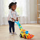 VTech Pop a Balls Push and Pop Bulldozer Yellow Toddler Toy with Rolling Balls for Ages 1 to 3