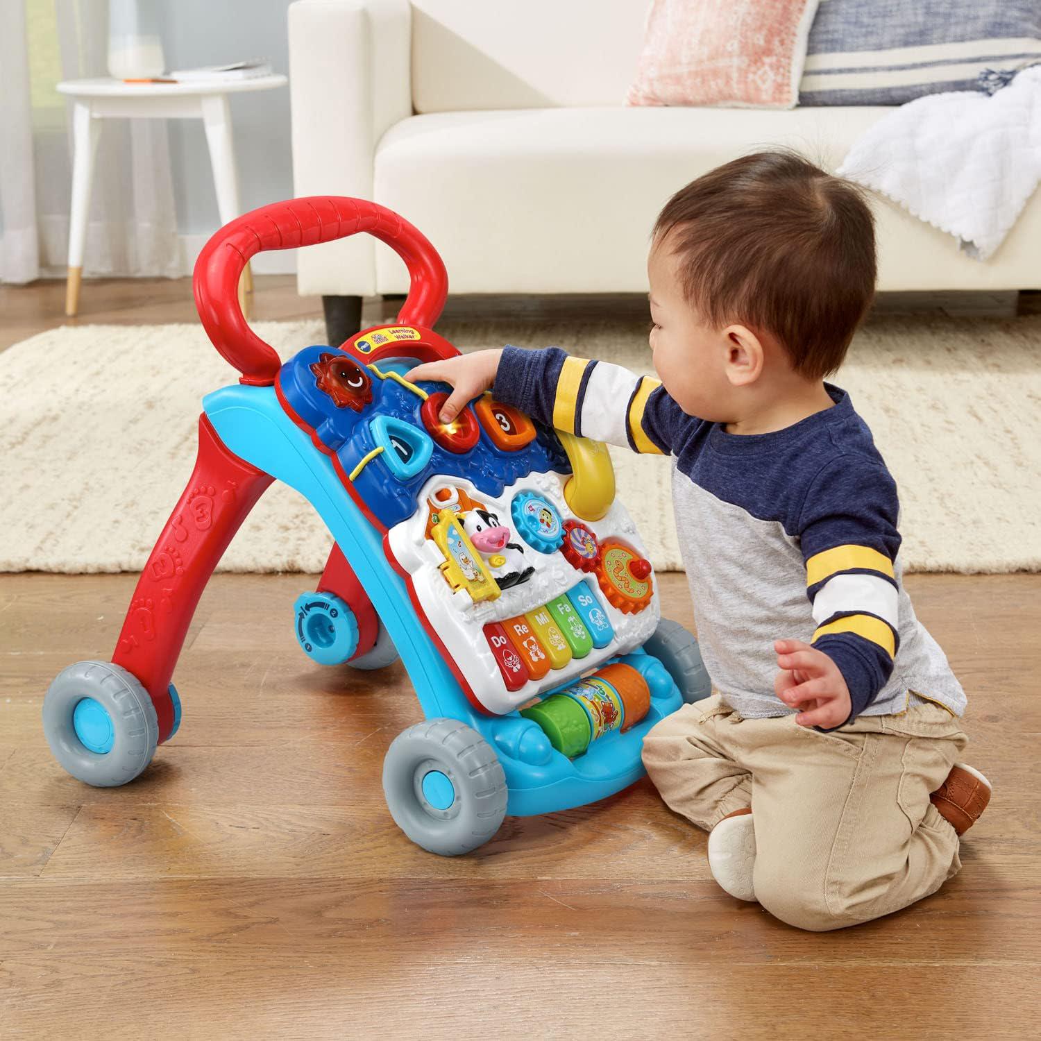 VTech Sit-To-Stand Learning Walker (Frustration Free Packaging), Blue,