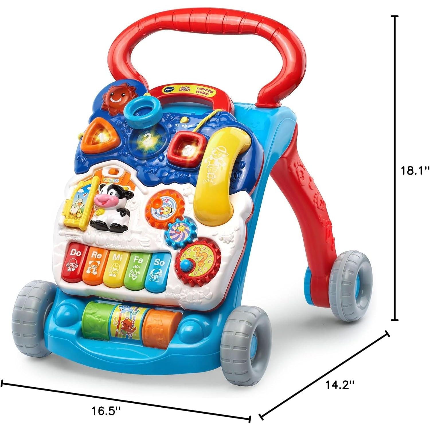 VTech Sit-To-Stand Learning Walker (Frustration Free Packaging), Blue,