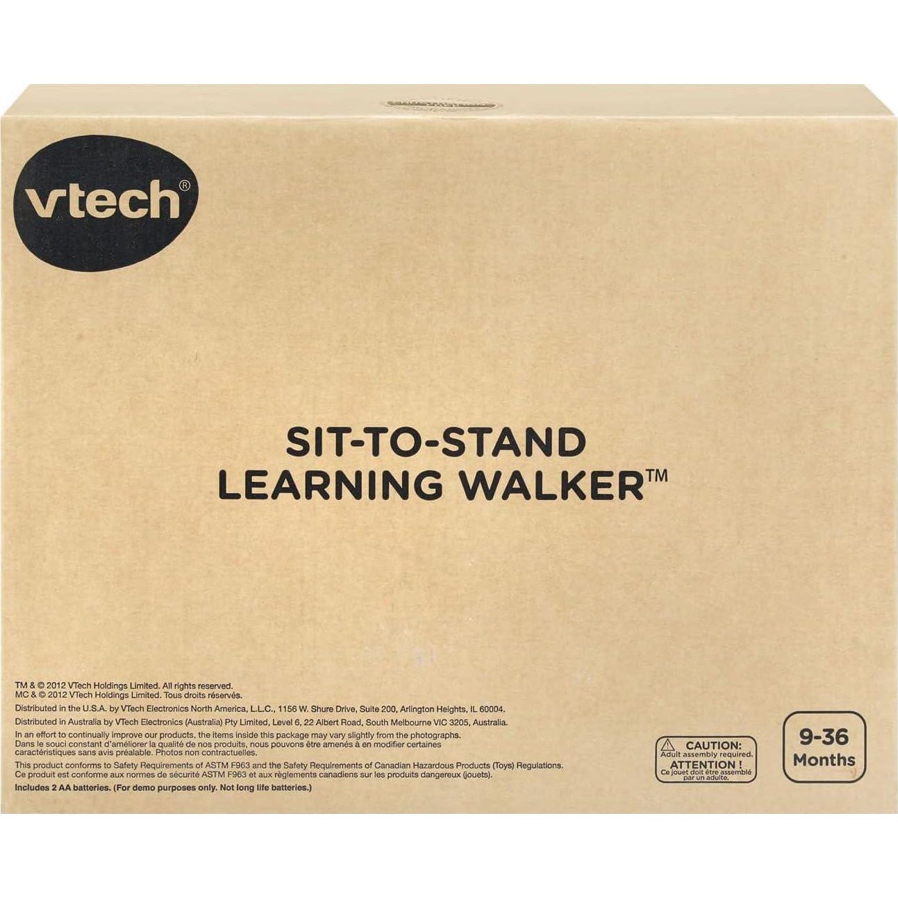 VTech Sit-to-Stand Learning Walker (Frustration Free Packaging), Lavender,