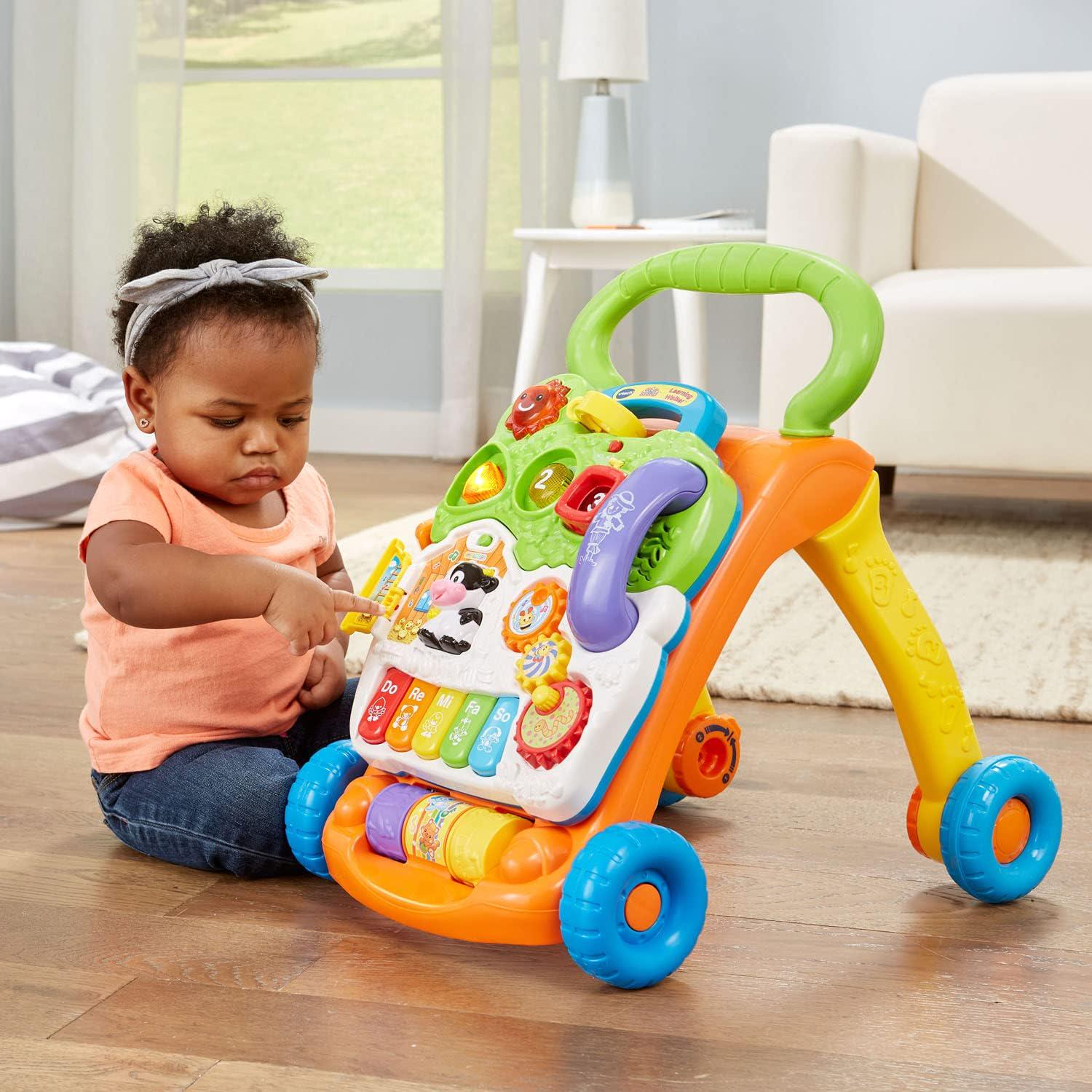 VTech Sit-to-Stand Learning Walker (Frustration Free Packaging) , Orange,