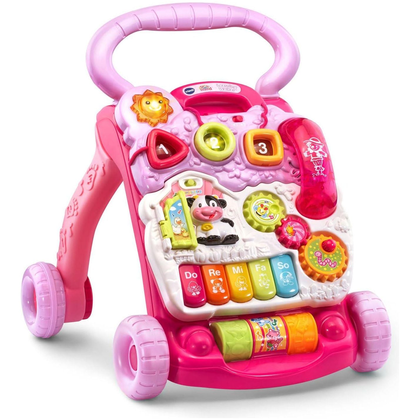 VTech Sit-to-Stand Learning Walker (Frustration Free Packaging), Pink,