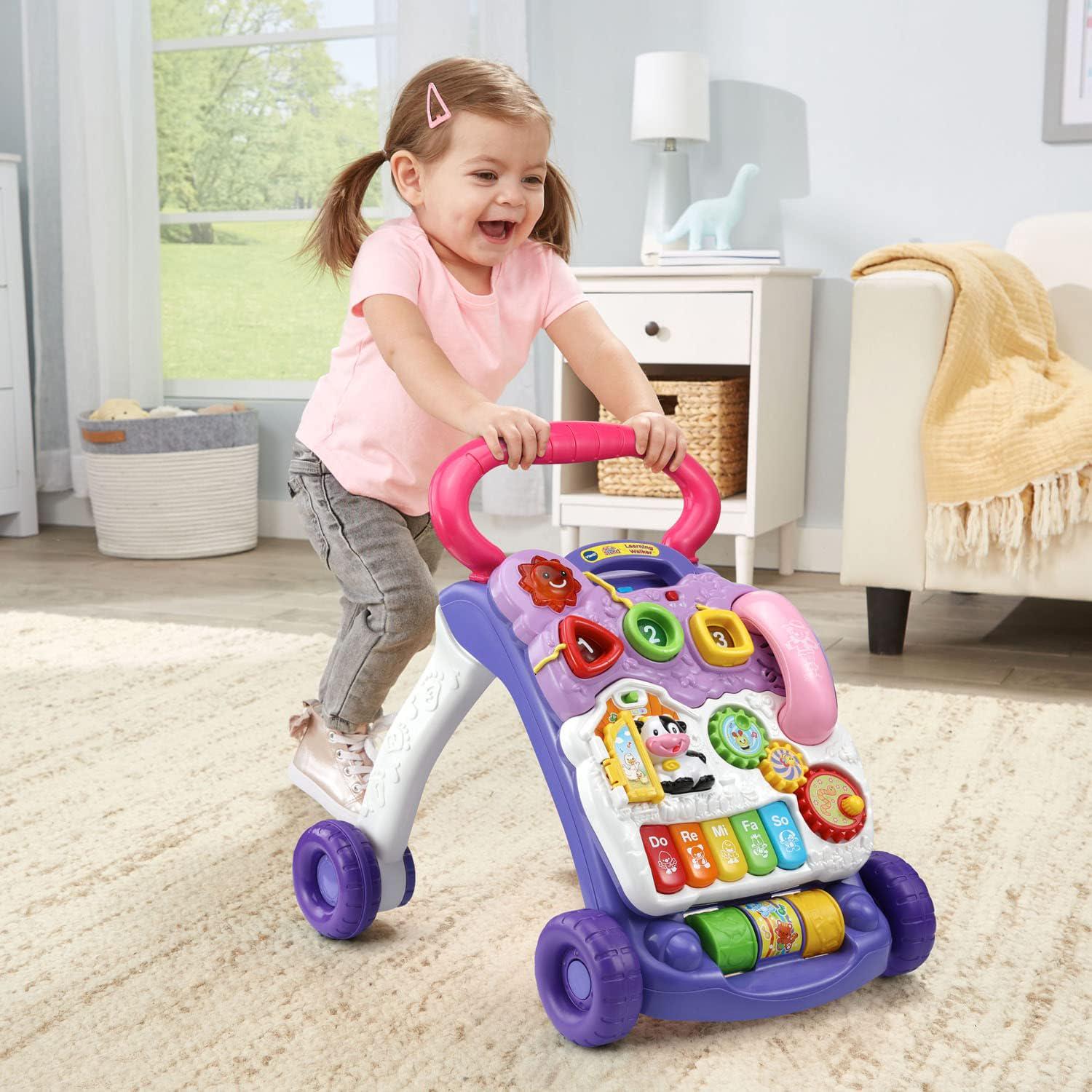 VTech Sit-to-Stand Learning Walker (Frustration Free Packaging), Lavender,