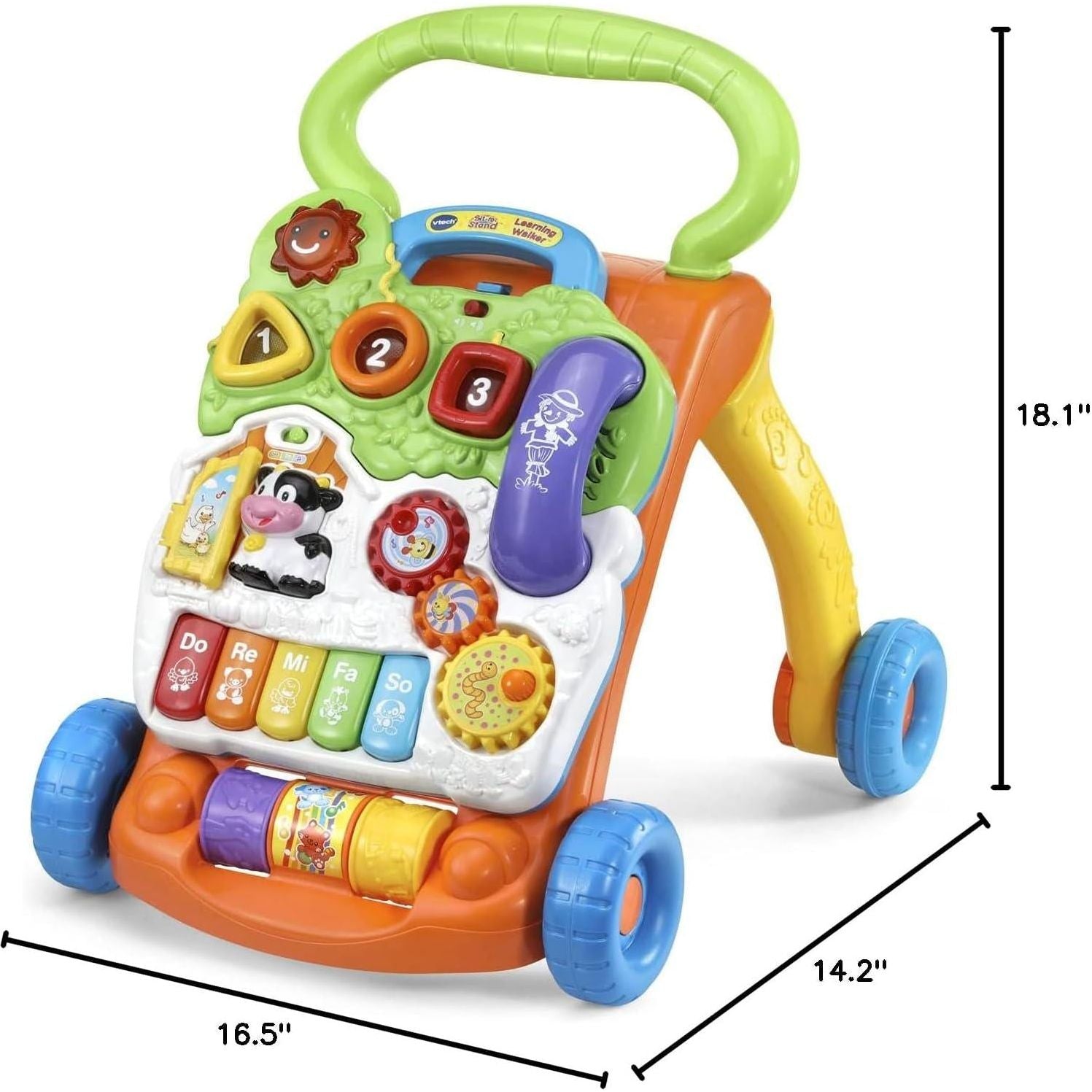 VTech Sit-to-Stand Learning Walker (Frustration Free Packaging) , Orange,