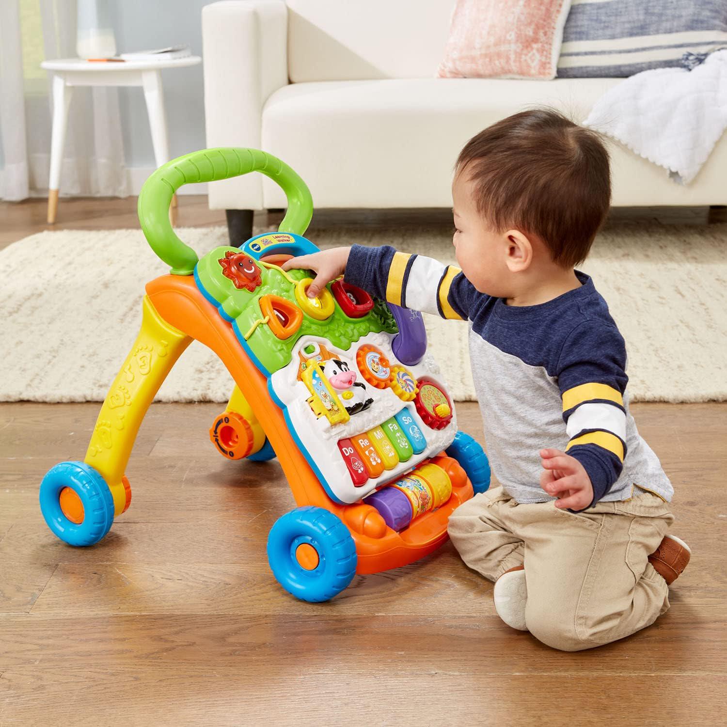 VTech Sit-to-Stand Learning Walker (Frustration Free Packaging) , Orange,