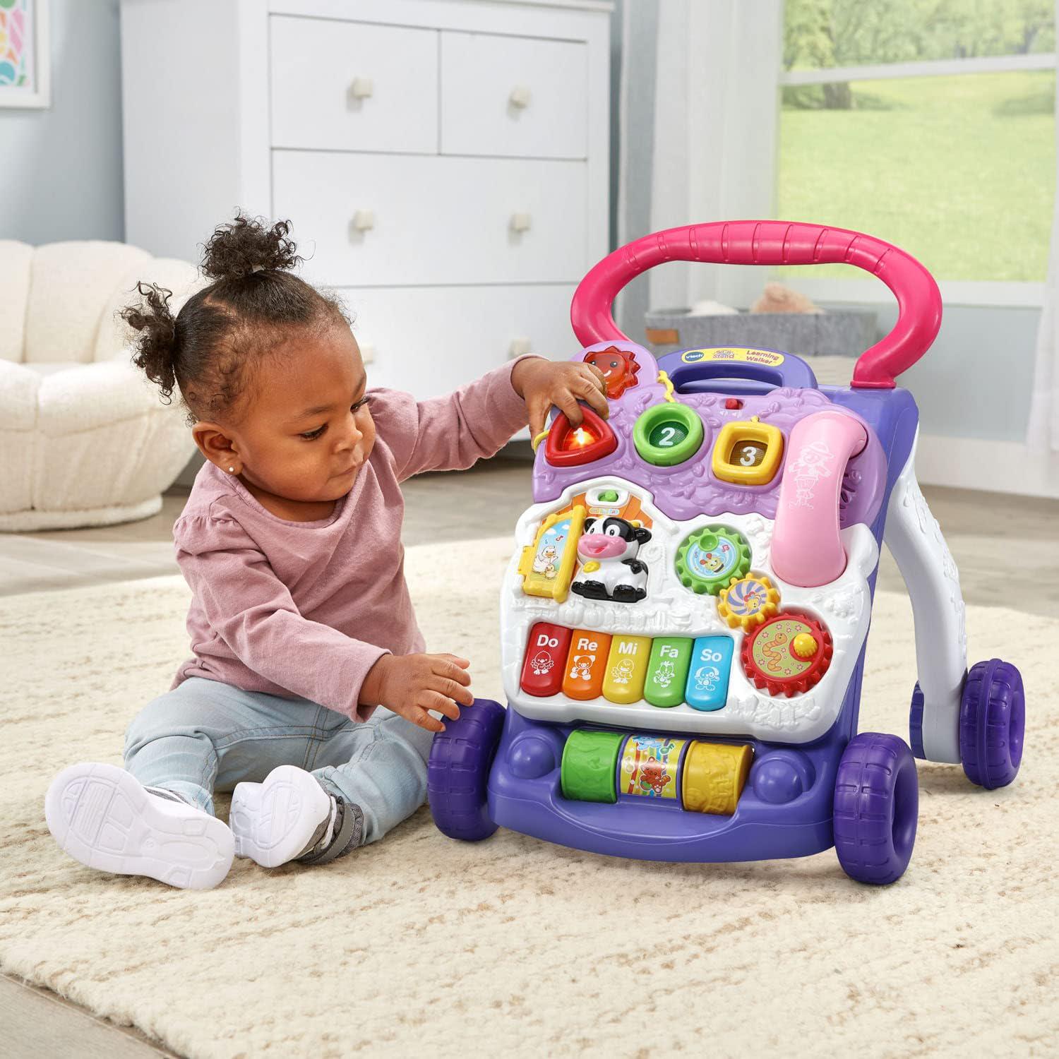 VTech Sit-to-Stand Learning Walker (Frustration Free Packaging), Lavender,