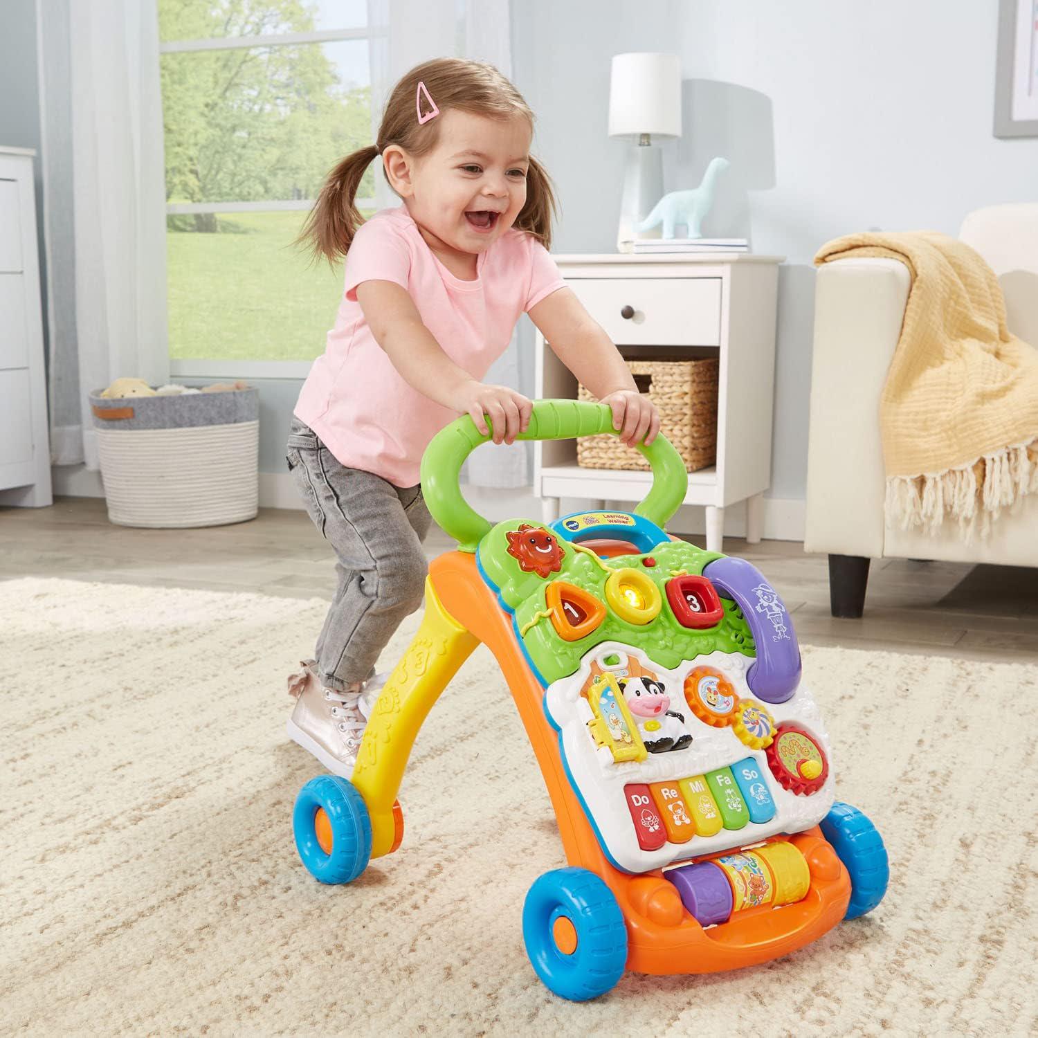 VTech Sit-to-Stand Learning Walker (Frustration Free Packaging) , Orange,