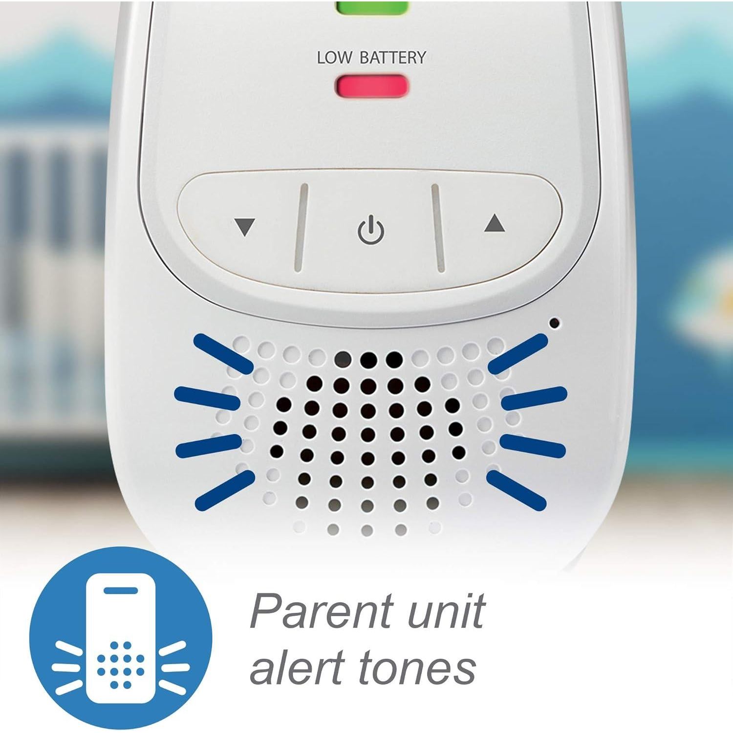 VTech Upgraded Baby Monitor With Rechargeable Battery, Long Range, Crystal-Clear Sound, And Alerts,