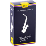 Vandoren SR2125 Alto Sax Traditional Reeds Strength 2.5; Box Of 10,
