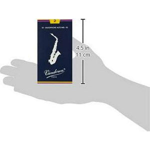 Vandoren SR212 Alto Sax Traditional Reeds Strength 2; Box Of 10,