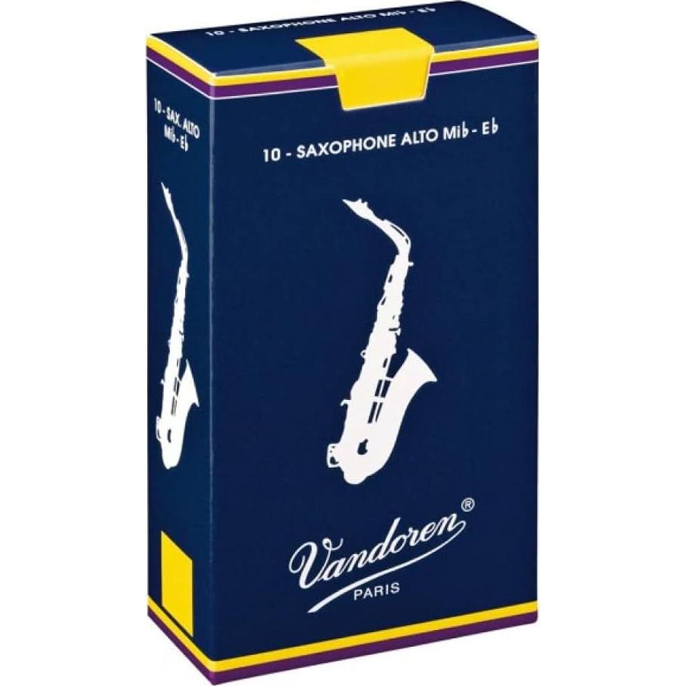 Vandoren SR2135 Alto Sax Traditional Reeds Strength 3.5; Box Of 10,