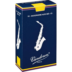 Vandoren SR2135 Alto Sax Traditional Reeds Strength 3.5; Box Of 10,