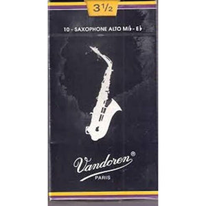 Vandoren SR2135 Alto Sax Traditional Reeds Strength 3.5; Box Of 10,