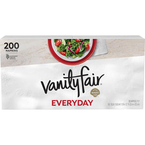 Vanity Fair Vanity Fair Everyday Paper Napkins, 200 Count, Disposable Napkins Made Soft And Smooth For Everyday Meals