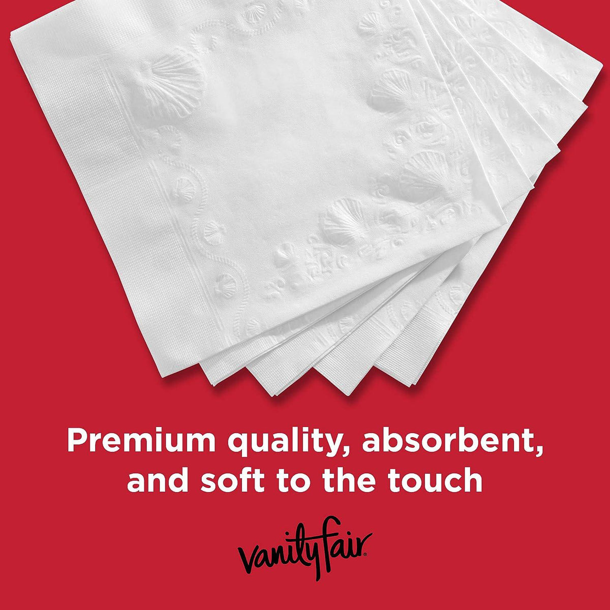 Vanity Fair Vanity Fair Everyday Paper Napkins, 100 Count, Disposable Napkins Made Soft And Smooth For Everyday Meals