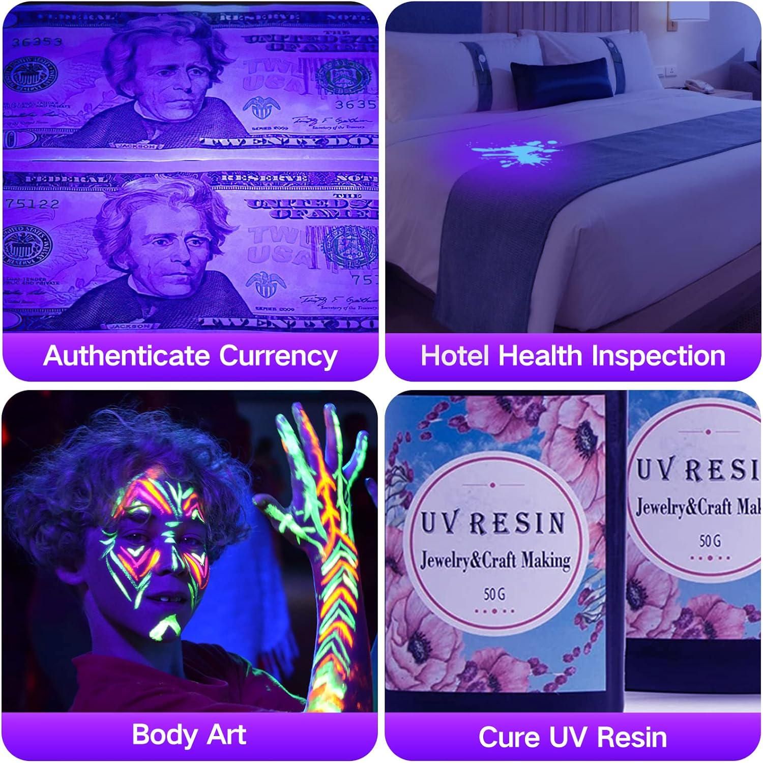 Vansky Black Light UV Flashlight Blacklight 12 LED Urine Detector For Dog/Cat/Pet Urine And Dry Stains And Bed Bug On Carpets/Rugs/Floor,Matching With Pet Odor Eliminator,