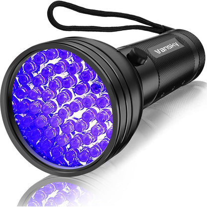 Vansky UV Flashlight 51 LED Blacklight Urine Detector for Pet Stains Bed Bugs Resin and Scorpion Finder